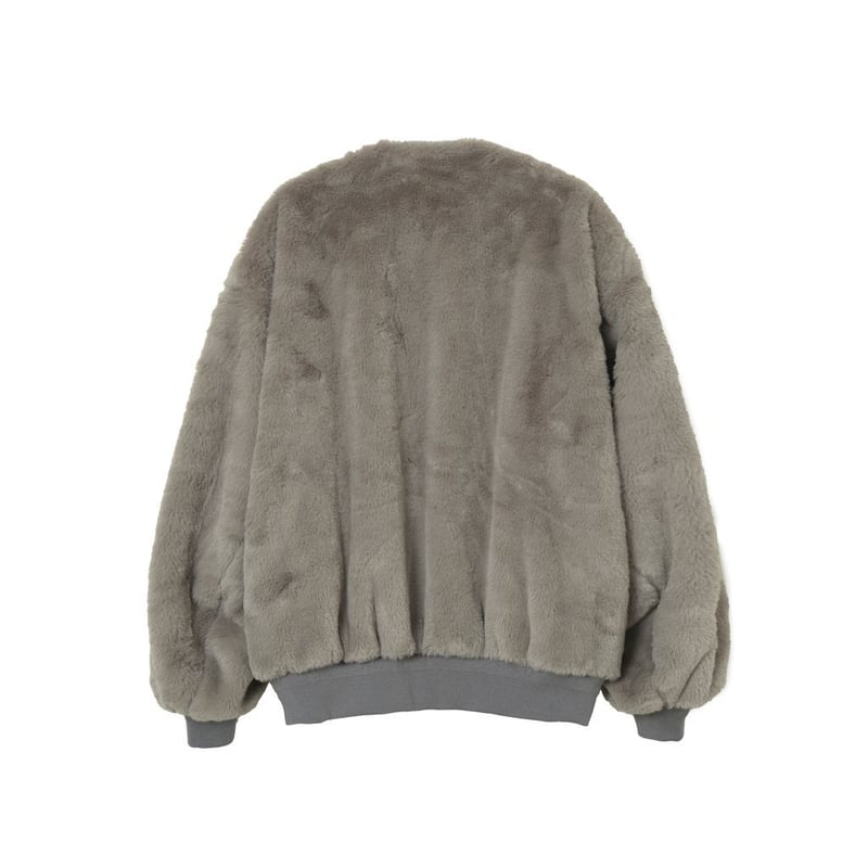 サイズL【新品】MAGIC STICK ラックスファーボンバージャケット グレー MAGIC STICK Notorious Lux Fur Bommer Jacket | M