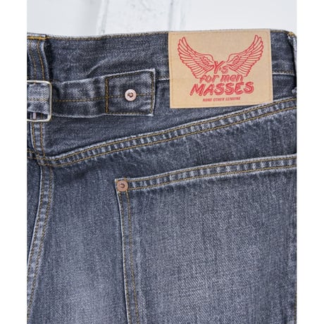 Y's for men × masses 14oz DENIM PANTS H.WASH