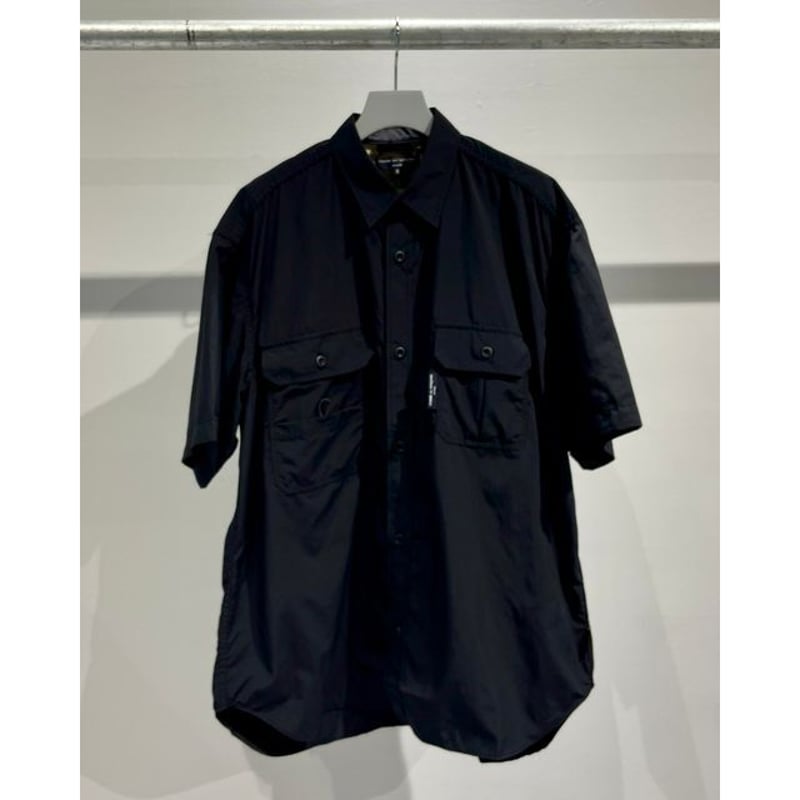COMME des GARCONS HOMME シャツ ナイロンタイプライター BLACK |