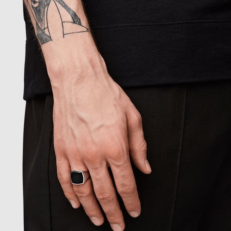 TOM WOOD Cushion Black Onyx (S)