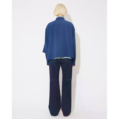 beautiful people triacetate double cloth tailcoat shirt