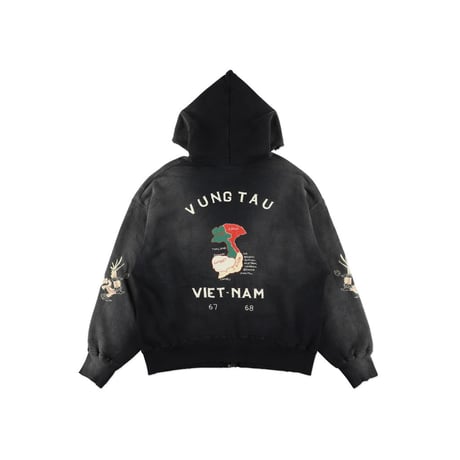 BOW WOW VIETNAM ZIP HOODIE AGED