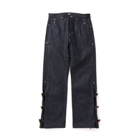 FAF NEWCOMMUNE Wide Leg Denim Pants Rigid