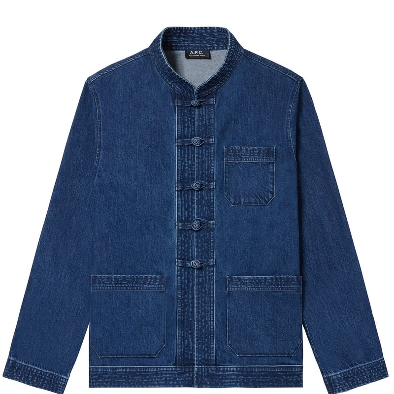 A.P.C アーペーセー china jacket デニム チャイナジャケット - G 