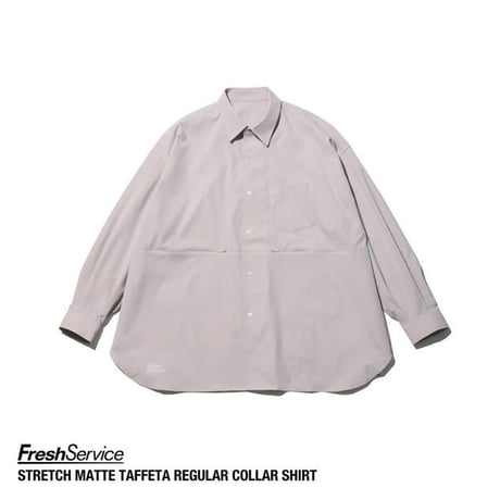 FreshService "STRETCH MATTE TAFFETA  REGULAR COLLAR SHIRT"