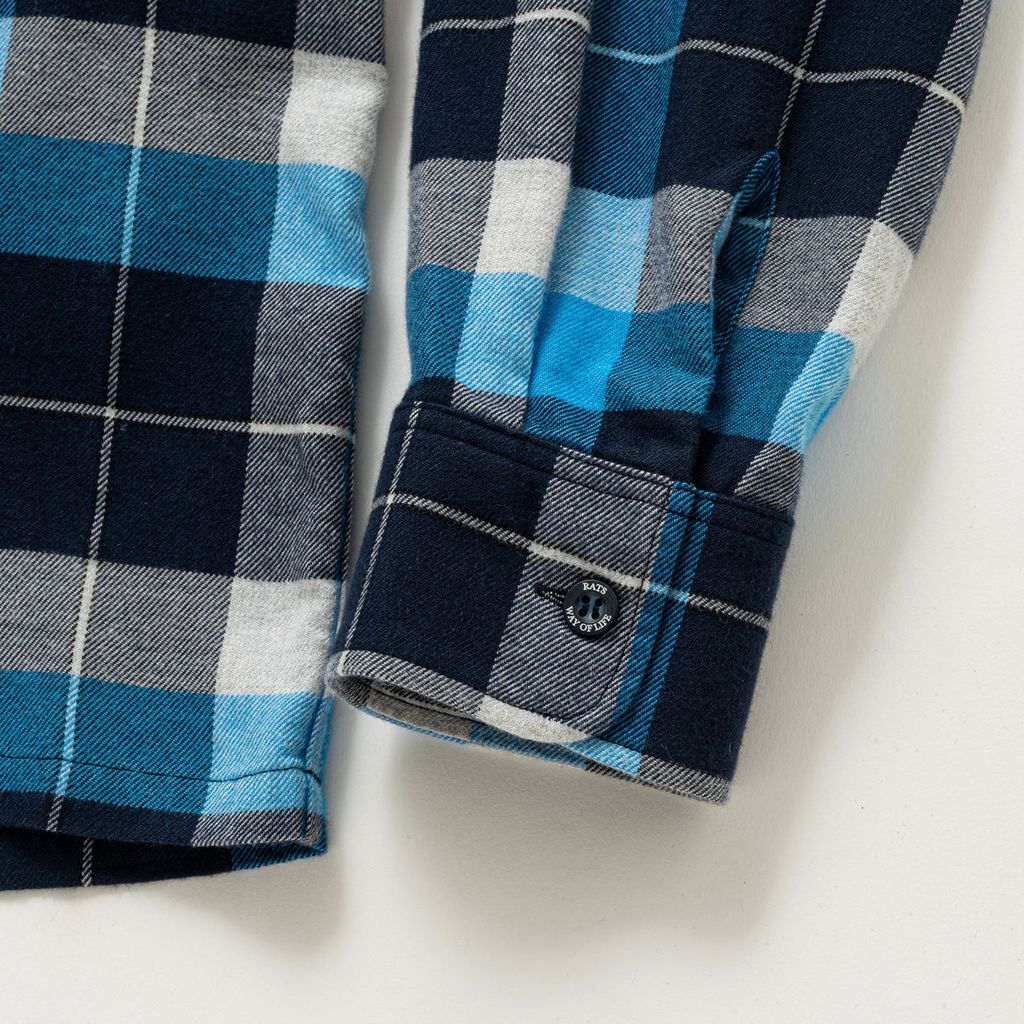 RATS COTTON RAYON CHECK SHIRT | MAROON