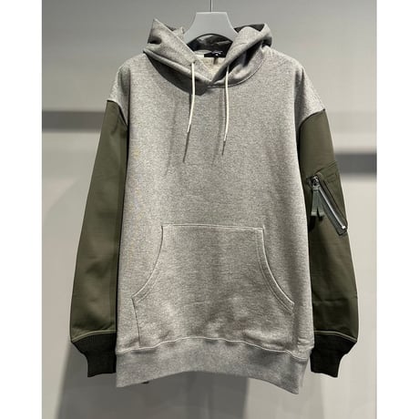 COMME des GARCONS HOMME MILITALY MIX SWEAT HOODY（KAHKI）
