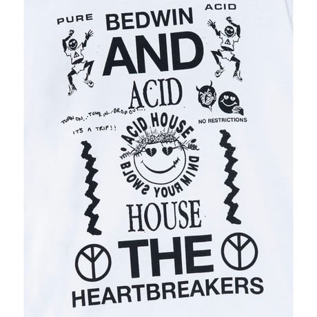 BEDWIN & THE HEARTBREAKERS S/S PRINTED TEE "Acid House"