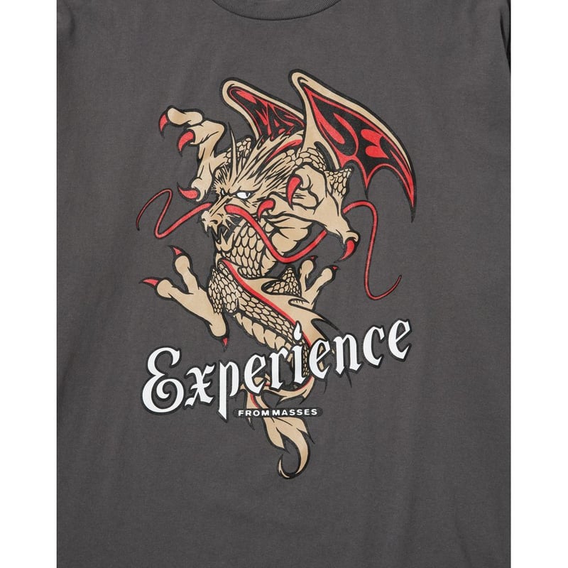 MASSES T-SHIRT L/S DRAGON | MAROON