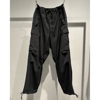 Y's for men WOOL GABARDINE CARGO PANTS