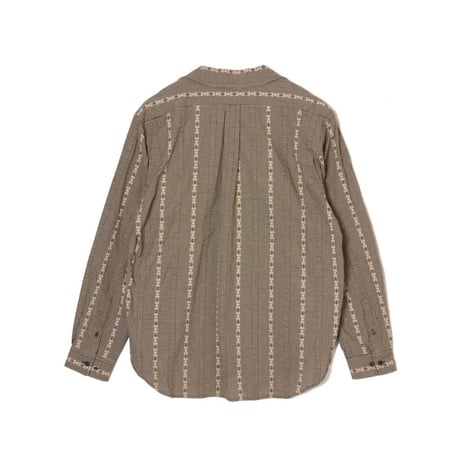 SUGARHILL DOBBY OPEN COLLAR SHIRT