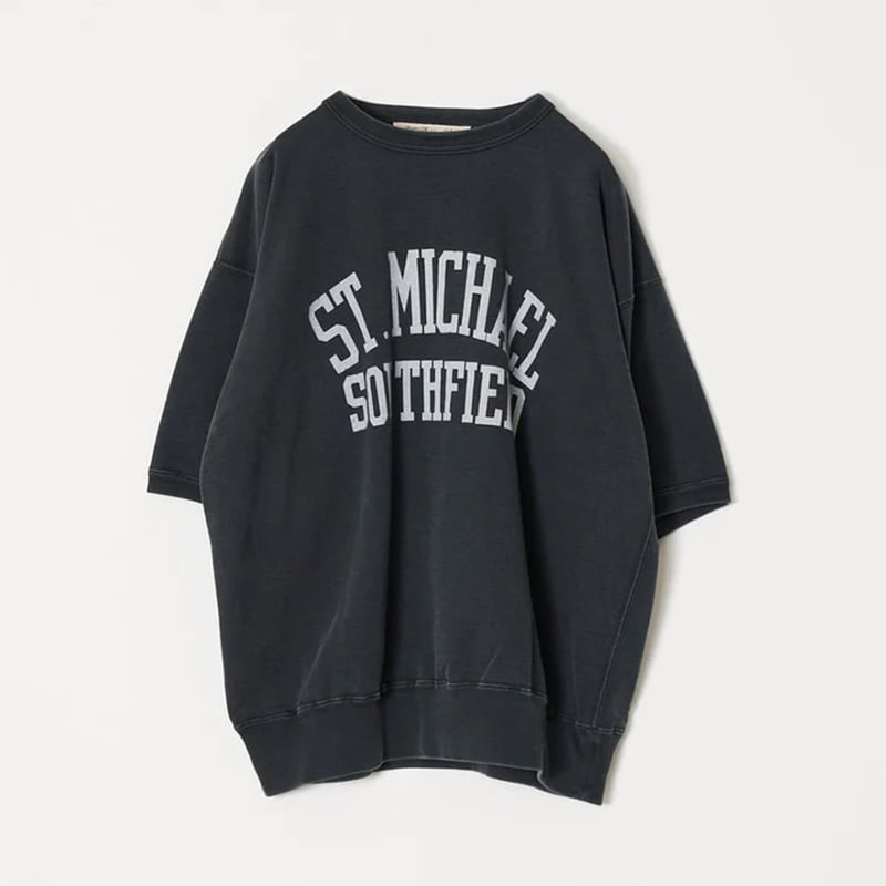 REMI RELIEF SP加工裏毛SSクルー(ST.MICHAEL) | MAROON