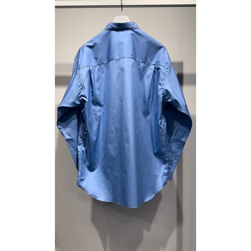 COMME des GARCONS HOMME コットンブロード LOGO シャツ（SAX）