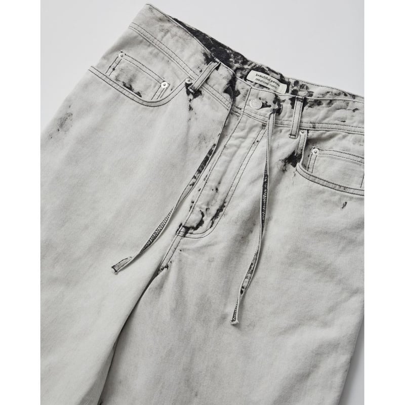 beautiful people left hand twill carved denim p