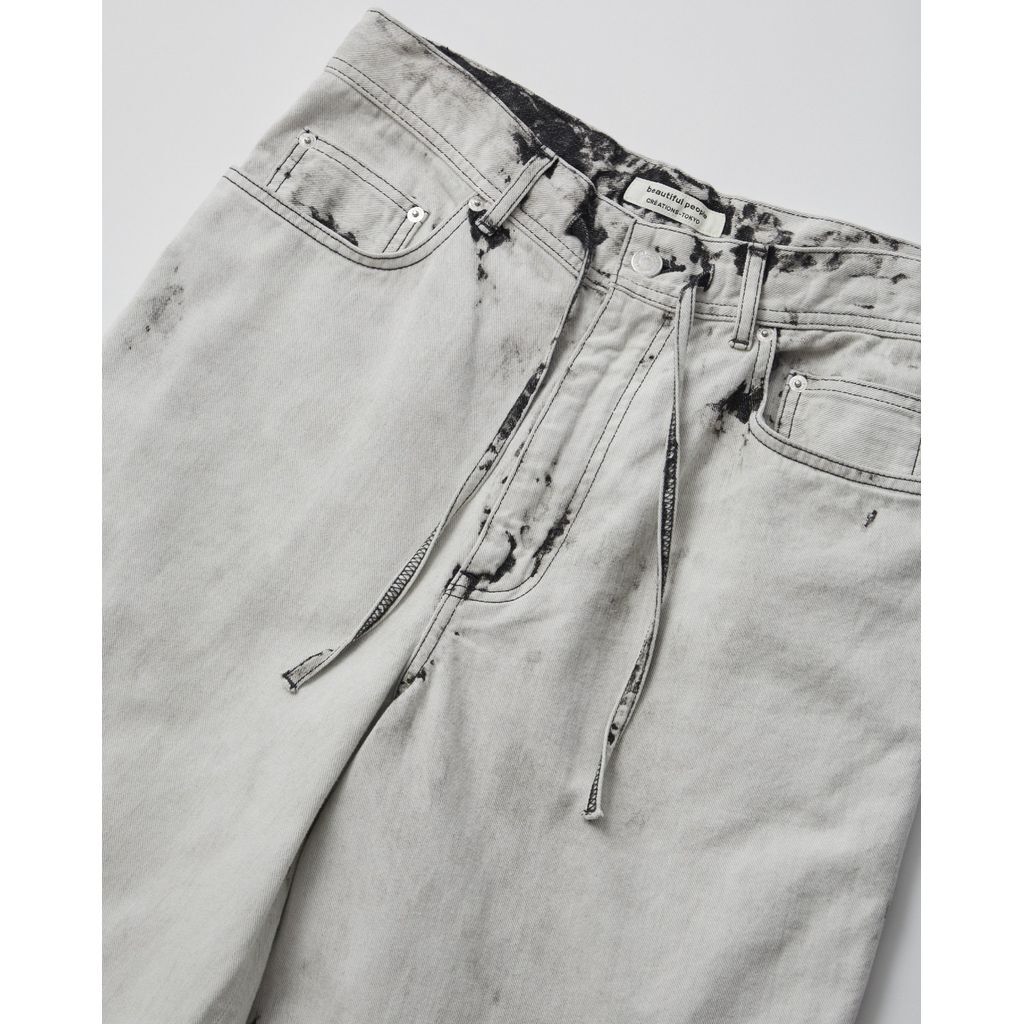 beautiful people left hand twill carved denim p