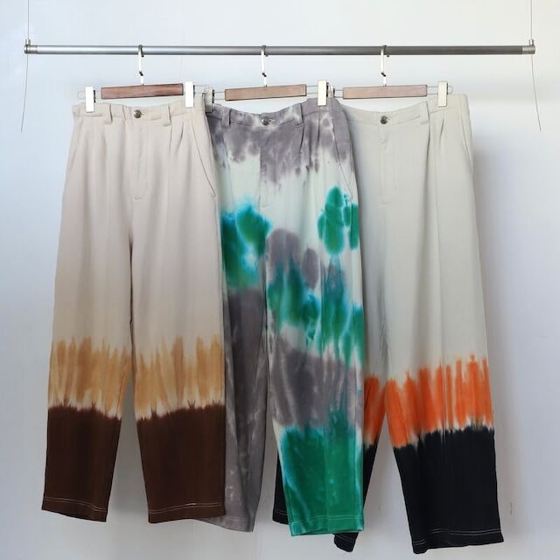 AMBREGLEAM Tiedye Pile Pants | MAROON