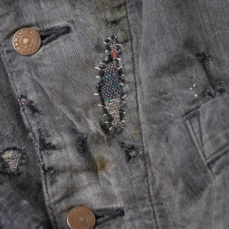 anachronorm REMAKE BLANKET DENIM COVERALL SHIRT...