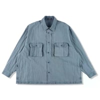 is-ness Pigment-Dyed long-Sleeve Shirt