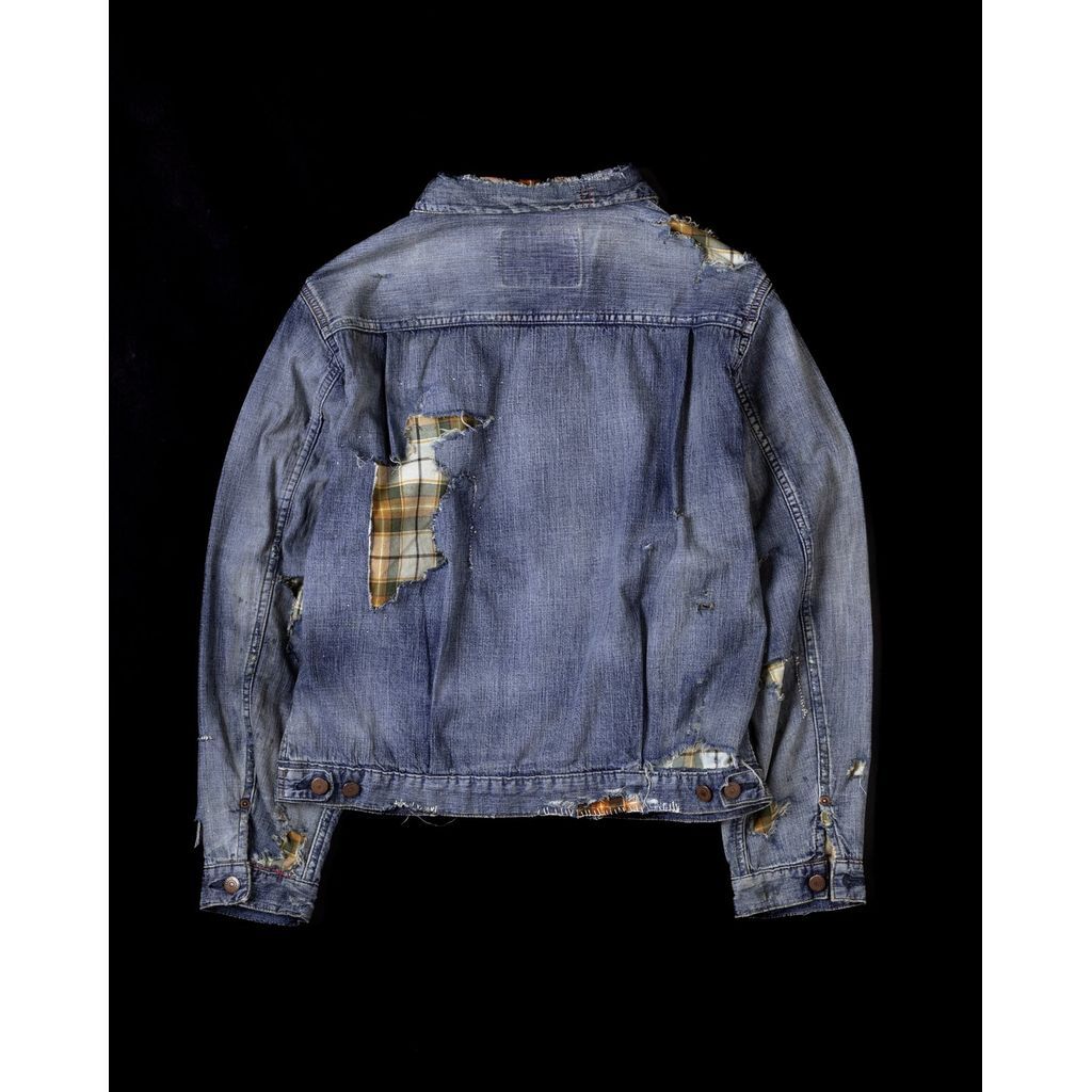 ANACHRONORM CHEAK COMBI DENIM JACKET INDIGO(REM ANACHRONORM CHEAK COMBI DENIM JACKET INDIGO(REM