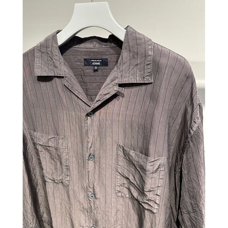 COMME des GARCONS HOMME CUPRA STRIPE HALF SLEEVE SHIRT