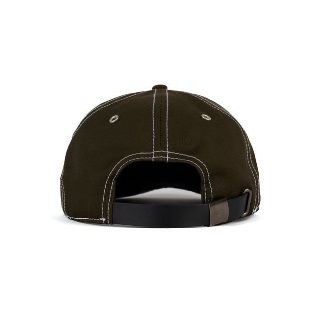 BRAIN DEAD WIRE BRIM 6 PANEL HAT - FOREST GREEN