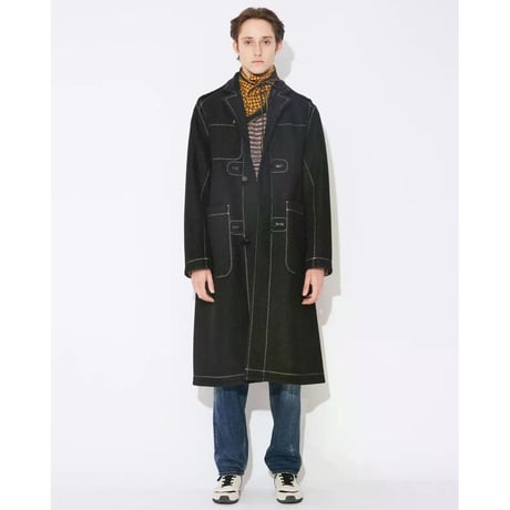 beautiful people coinside reversible herringbone bonding coat