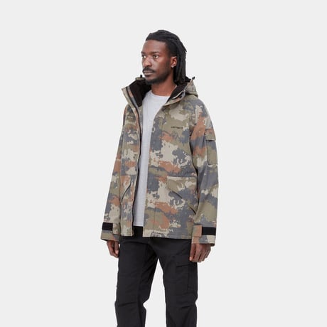 CARHARTT WIP PROSPECTOR JACKET-Trail Print, Woodland / Black