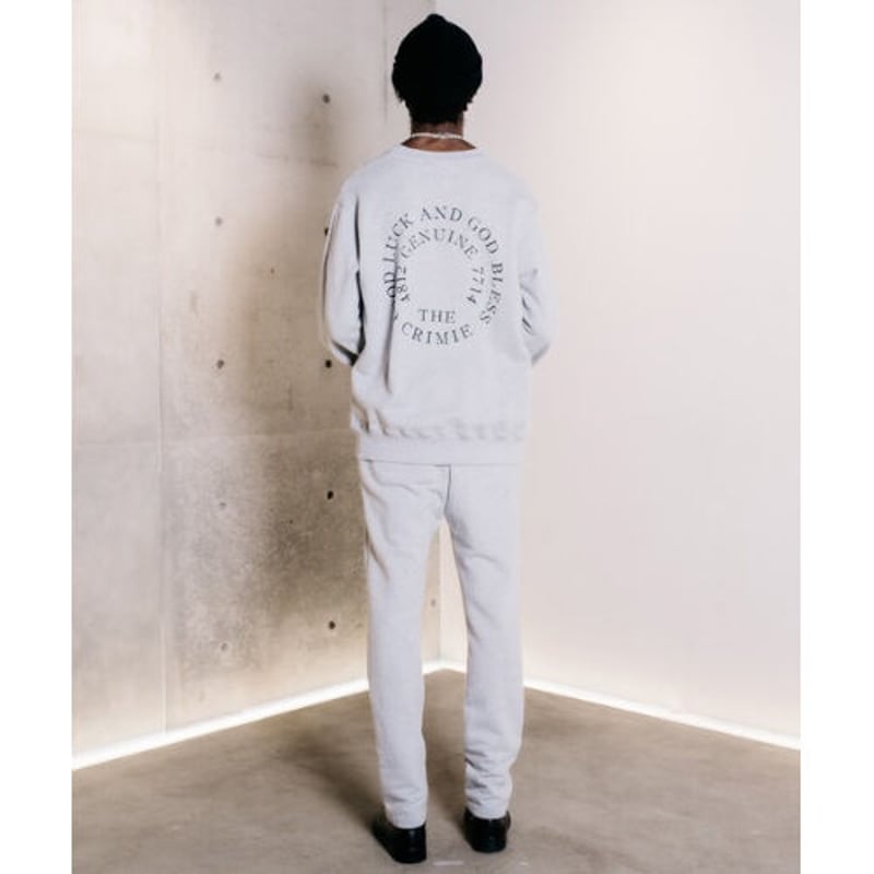 新品 CRIMIE LOGO CREW SWEAT スウェット CRIMIE LOGO MONOGRAM SNAP 