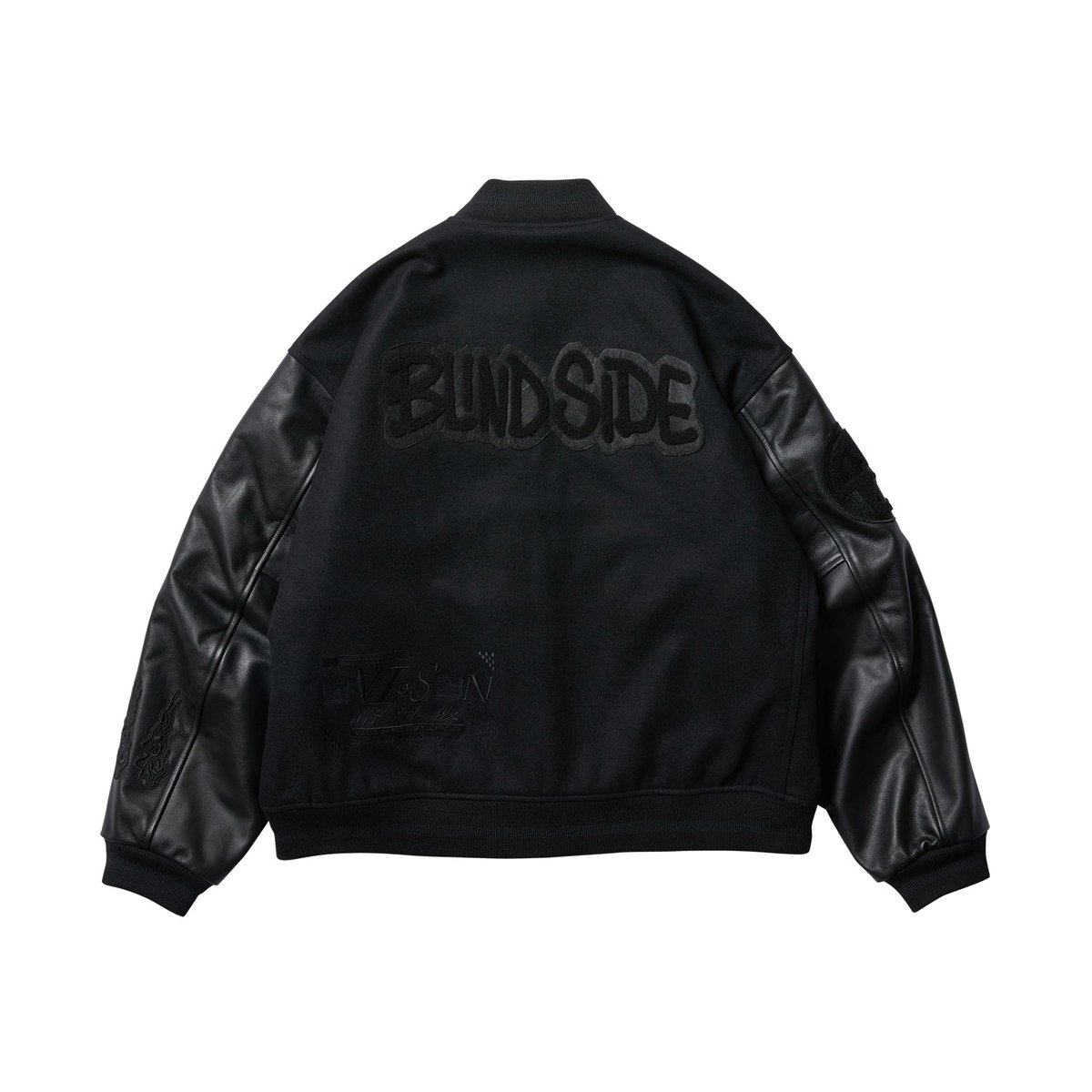 Evisen x DELUXE VAR SITY BOYS JACKET 黒M Evisen x DELUXE VAR SITY BOYS JACKET BLACK | MA