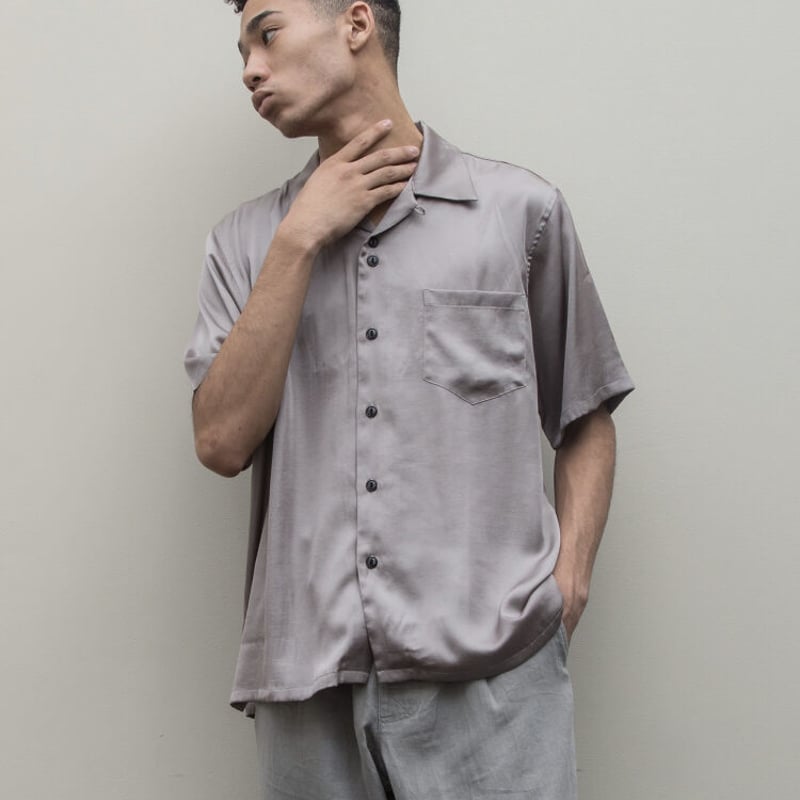 bal バル RAYON SS SHIRT | MAROON