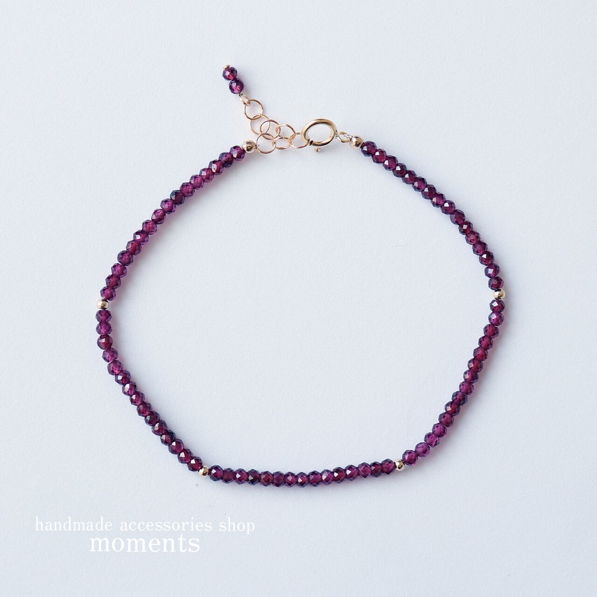 天然石 14kgf ブルージルコンのブレスレット　華奢　上品　シンプル　爽やか 天然石 14kgf ブルージルコンのブレスレット 華奢 上品 シンプル 爽やか