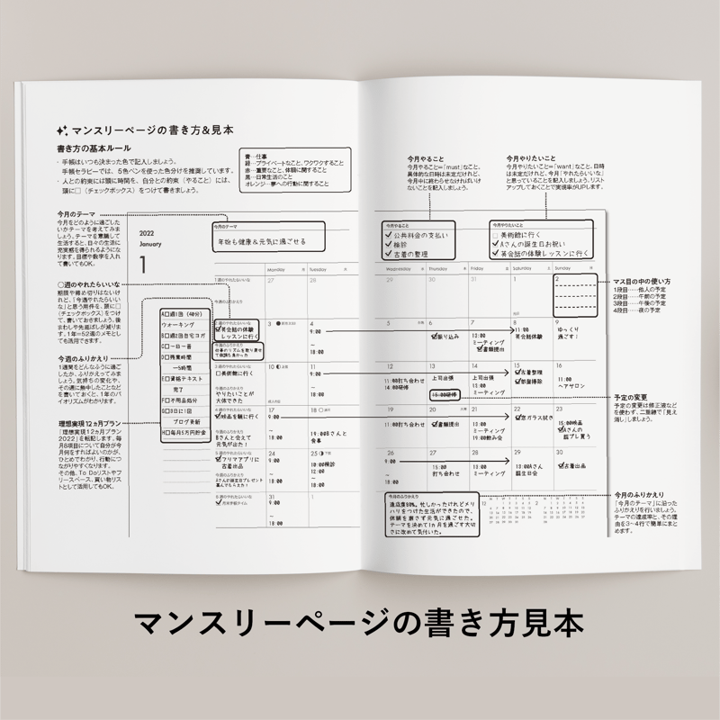 書き方解説書】幸せおとりよせ手帳の書き方 | 手帳セラピー事務局
