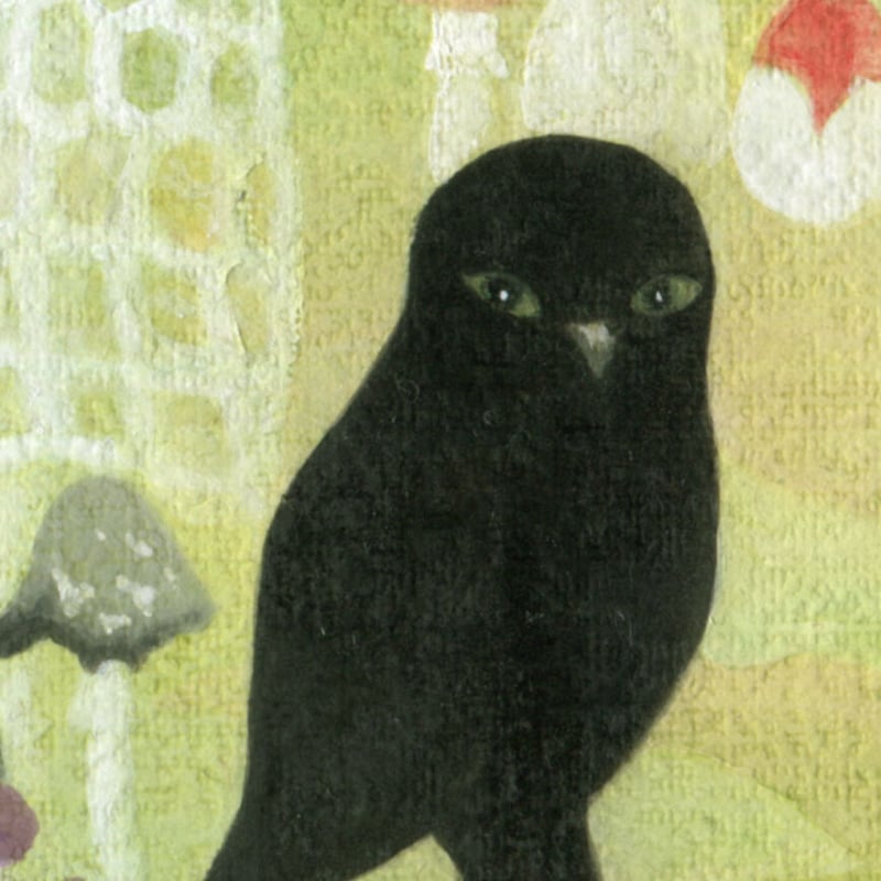 【絵画】ネイチャーアート　「カモの親子」原画 絵画】ネイチャーアート 「カモの親子」原画