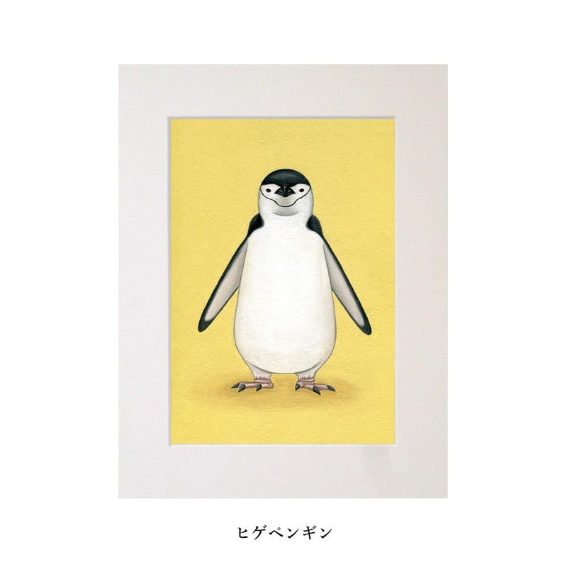ペンギン原画3種類（マット付き）画家：浅羽容子 | 心しか泊まれない