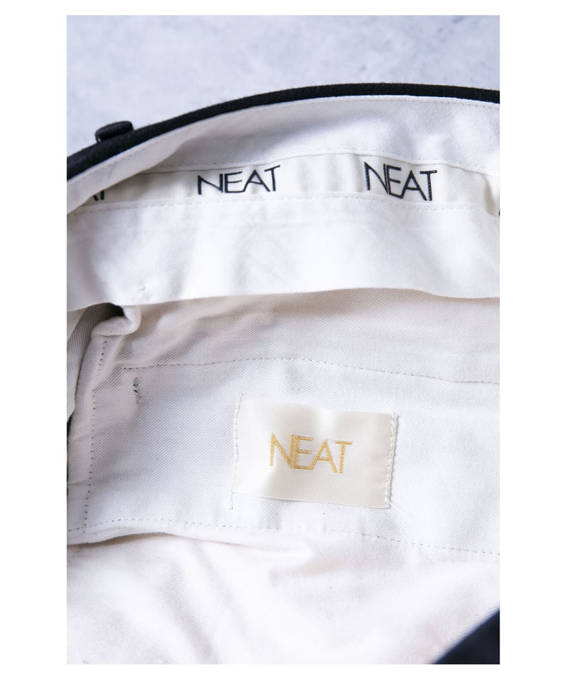 NEAT/ニート/2タックコットンスラックス/ブラック/サイズ46/2020AW