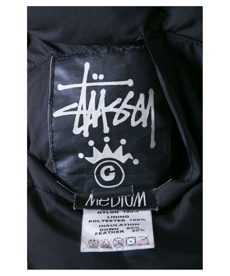 STUSSY/ステューシー/リバーシブルダウンベスト/ブラック/サイズMEDIUM