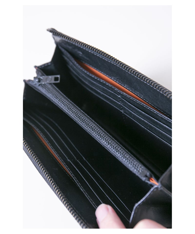 Maison Margiela⑪/メゾンマルジェラ/ラウンドファスナー長財布 シボ革
