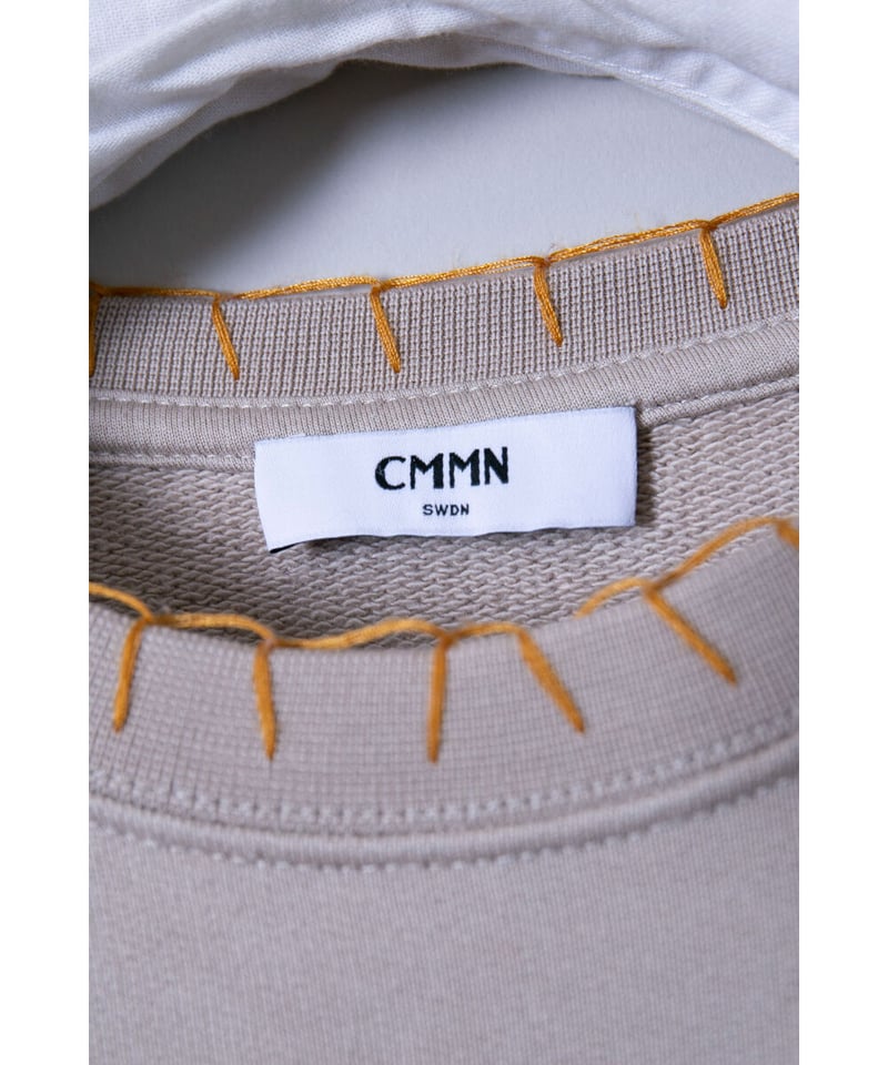 CMMN SWDN/コモン スウェーデン/スウェット リブステッチ/ベージュ
