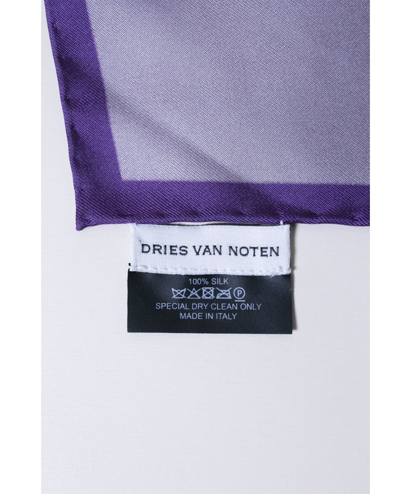 本物 NOTEN VAN 【新品】DRIES スカーフ シルク チーフ バンダナ