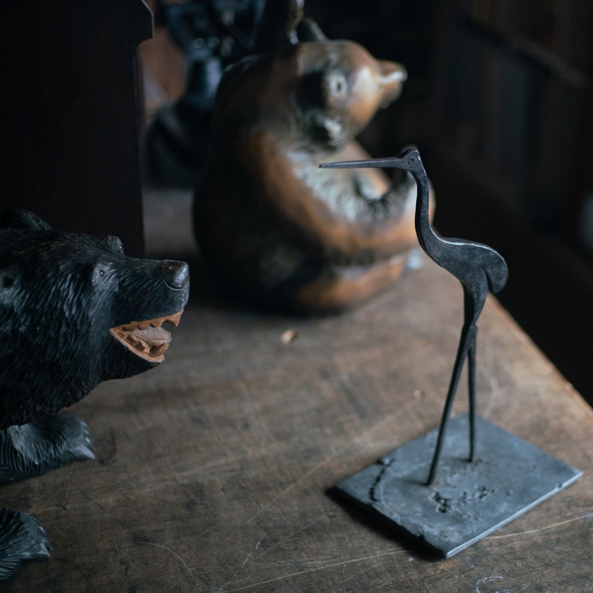 アフリカ　アンティークオブジェ Yahoo!オークション - ビンテージ アフリカ 彫刻 木彫り 置物