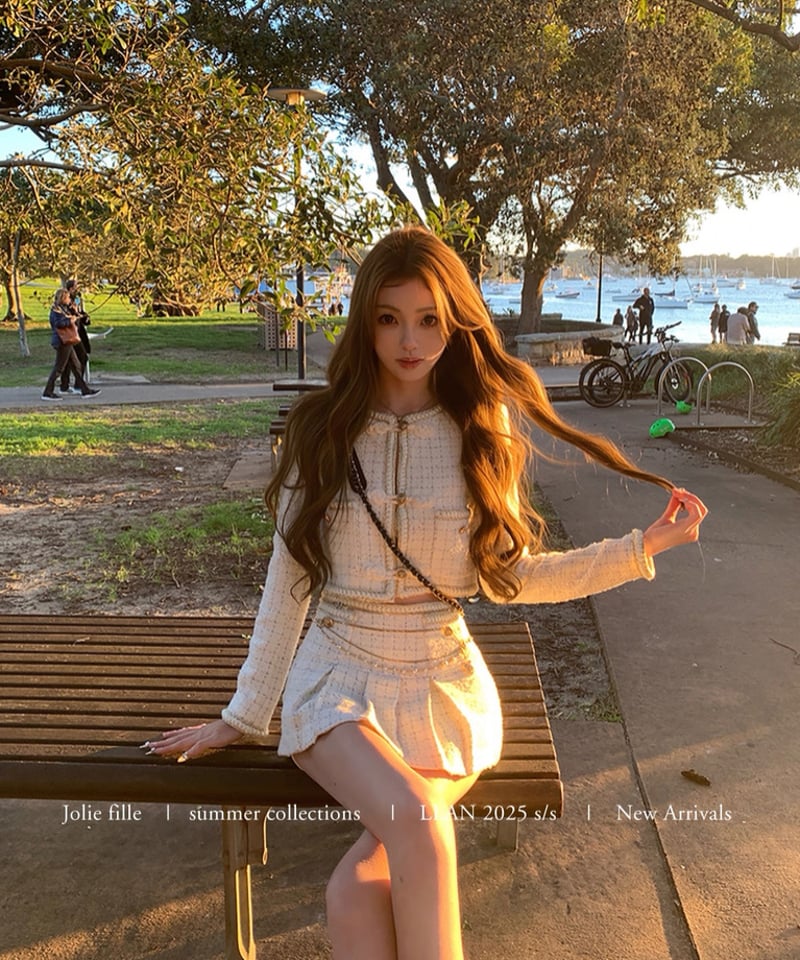 Napoléon Tweed Jacket & Skirt | glancetokyo