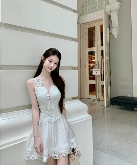 White Lace Summer Dress