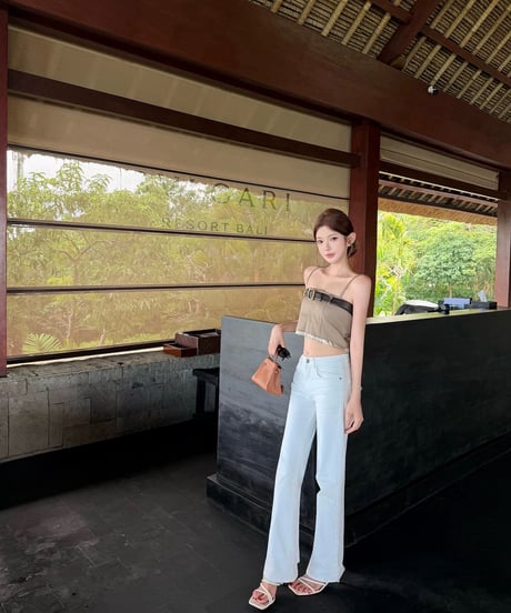 Belt Suit Suspender Tops【ベルト付き】