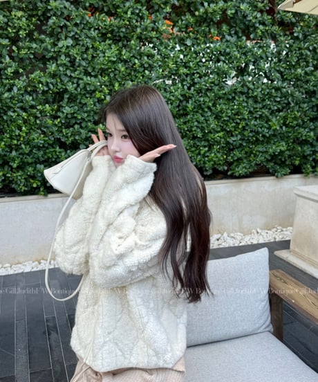 Faux Wool Zip Hoodie