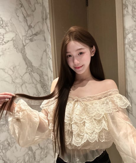 Off shoulder Chiffon Blouse
