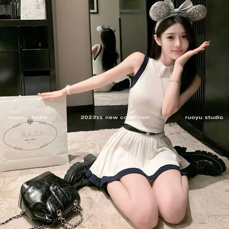 GISELLE KNIT PUFF OP ワンピース-