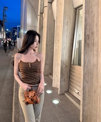 Metal Chain Shoulder Strap Camisole