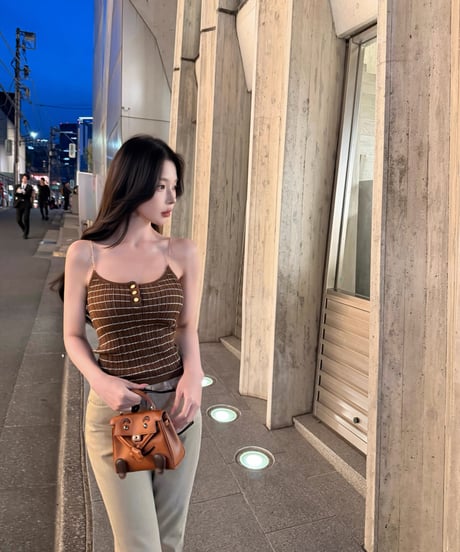 Metal Chain Shoulder Strap Camisole