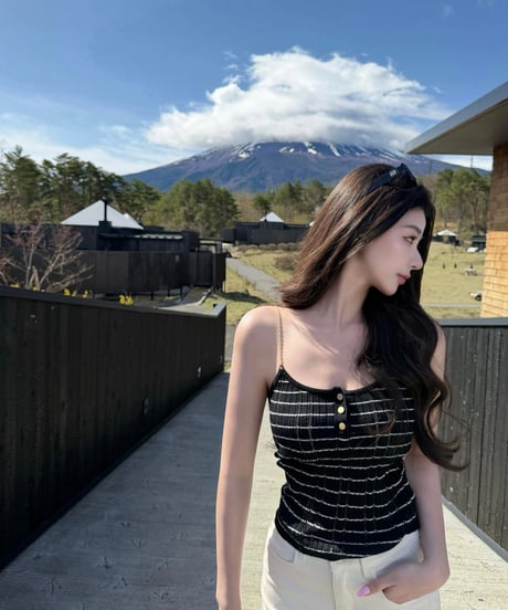 Metal Chain Shoulder Strap Camisole