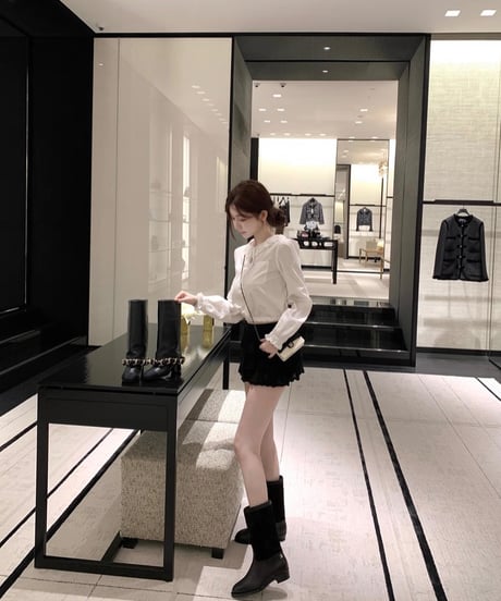 Elegant Lace Shirt & Frill Skirt